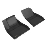3D Maxpider 2024+ Tesla Model 3 Kagu 1st Row Floormat - Black 3D MAXpider Floor Mats - Rubber  AXOPROS