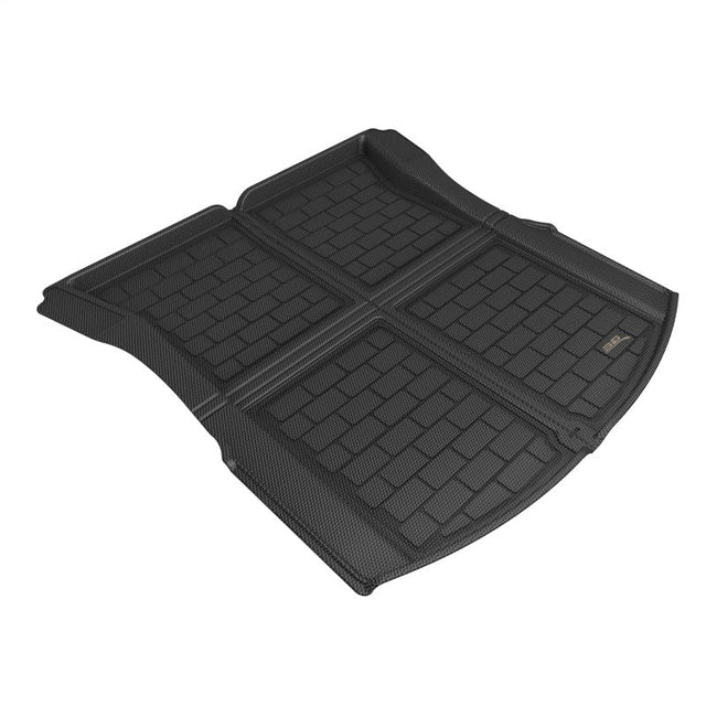 3D MAXpider 2024+ Tesla Model 3 Kagu Rear Cargo Liner - Black 3D MAXpider Floor Mats - Rubber  AXOPROS
