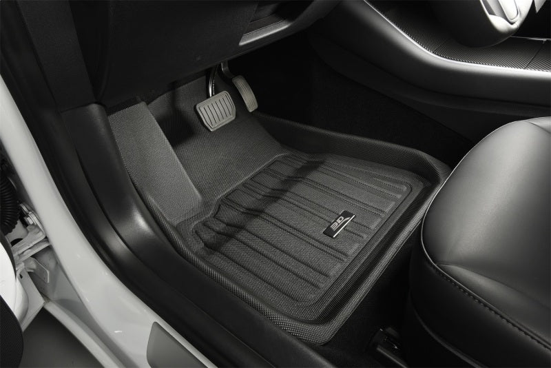 3D Maxpider 21-22 Tesla Model Y 7-Seat Elitect Black R1 R2 R3 3D MAXpider Floor Mats - Rubber  AXOPROS