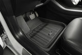 3D Maxpider 21-22 Tesla Model Y 7-Seat Elitect Black R1 R2 R3 3D MAXpider Floor Mats - Rubber  AXOPROS