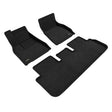 3D Maxpider 21-23 Tesla Model S Elegant Black R1 R2 3D MAXpider Floor Mats - Rubber  AXOPROS
