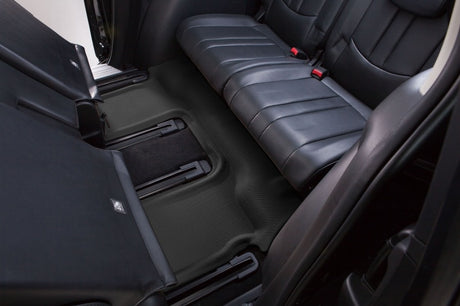 3D Maxpider 21-23 Tesla Model Y 7-Seat Kagu Black Side Steps 3D MAXpider Floor Mats - Rubber  AXOPROS