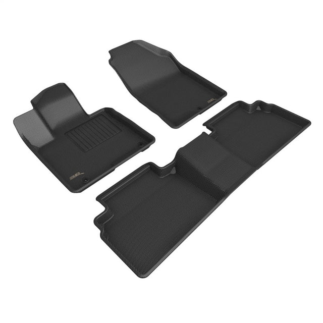 3D Maxpider 22-24 Hyundai Tucson Gasoline Kagu Black R1 R2 3D MAXpider Floor Mats - Rubber  AXOPROS