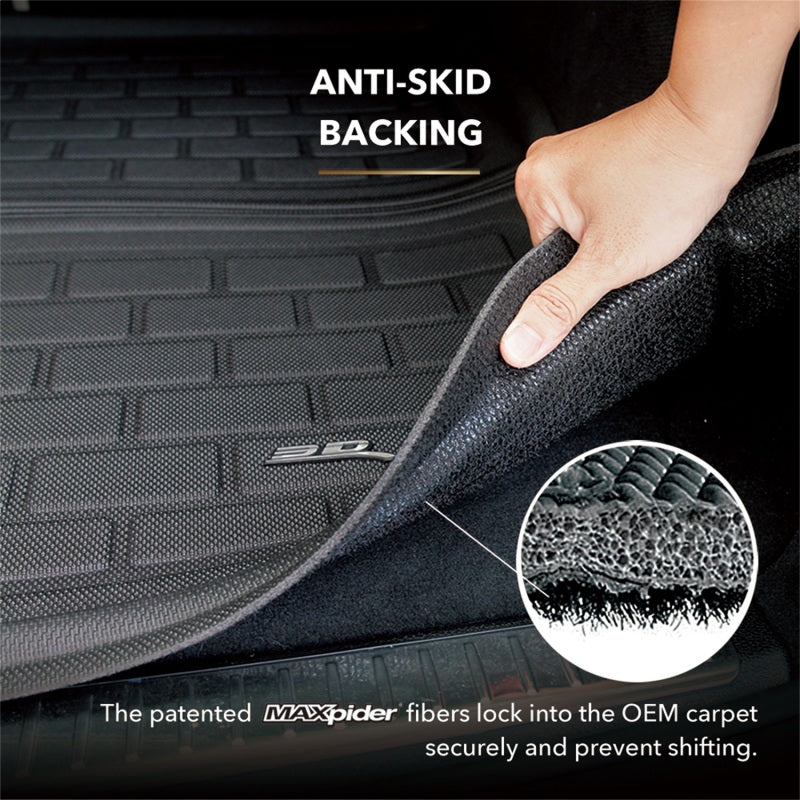 3D MAXpider 23+ Lexus RX SERIES Kagu Foldable Cargo Liner - Black 3D MAXpider Floor Mats - Rubber  AXOPROS