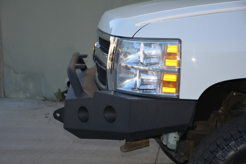 DV8 Offroad 07-13 Chevrolet Silverado 1500 Front Bumper - Black Powdercoat DV8 Offroad Bumpers - Steel  AXOPROS