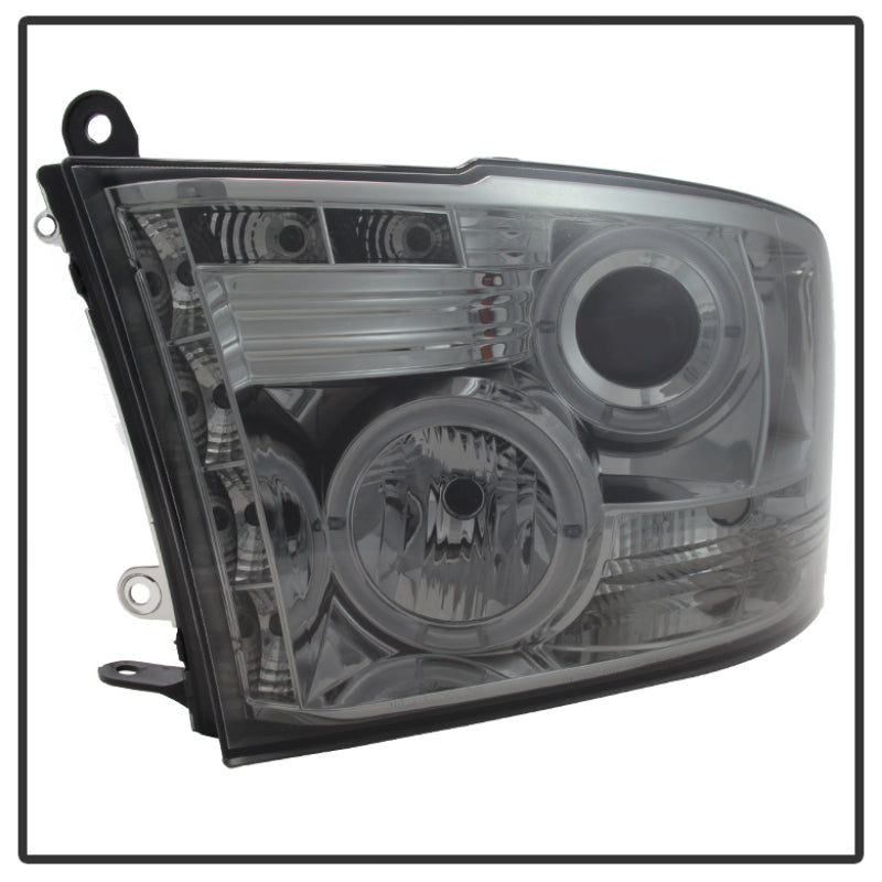 Spyder Dodge Ram 1500 09-14 10-14 Projector Headlights Halogen- LED Halo LED- Smke PRO-YD-DR09-HL-SM SPYDER Headlights  AXOPROS
