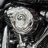 S&S Cycle 2017+ M8 Models Stealth Air Cleaner Kit w/ Gloss Black Mini Teardrop Cover S&S Cycle Air Intake Components  AXOPROS