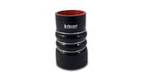 Vibrant 4 Ply Aramid Hump Hose w/3 SS Rings 2.5in ID x 6in Length - Black Vibrant Silicone Couplers & Hoses  AXOPROS