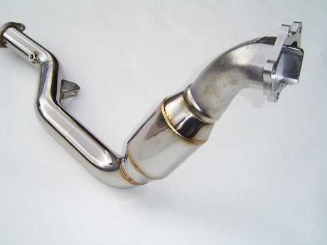 Invidia 02-07 WRX/STi Polished Divorced Waste Gate Downpipe with High Flow Cat Invidia Downpipes  AXOPROS