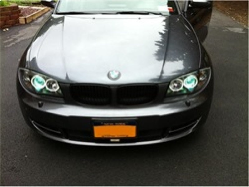Spyder BMW E87 1-Series 08-11 Projector Headlights LED Halo Black High H1 Low H7 PRO-YD-BMWE87-HL-BK SPYDER Headlights  AXOPROS
