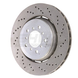 SHW 05-06 BMW M3 3.2L Right Front Cross-Drilled Lightweight Brake Rotor (34112282446) SHW Performance Brake Rotors - Drilled  AXOPROS