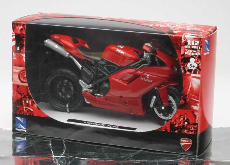 New Ray Toys Ducati 1198 Red Scale - 1:12 New Ray Toys Toys  AXOPROS