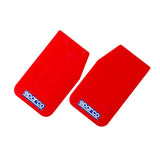 Sparco Mud Flap Pair Red SPARCO Mud Flaps  AXOPROS