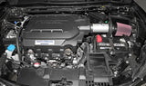 K&N 13-14 Honda Accord 3.5L V6 69 Series Typhoon Air Intake System - Silver Cold Air Intake Kit K&N Engineering Cold Air Intakes  AXOPROS