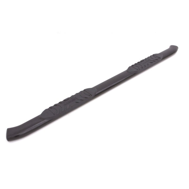 Lund 01-13 Chevy Silverado 1500 Crew Cab 5in. Oval Curved Steel Nerf Bars - Black LUND Nerf Bars  AXOPROS