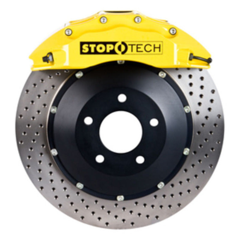 StopTech 08-13 BMW M3/11-12 1M Coupe Front BBK w/ Yellow ST-60 Calipers Drilled 380x35mm Rotor Stoptech Big Brake Kits  AXOPROS
