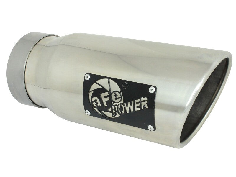 aFe Large Bore-HD 3in 409SS DPF-Back Exhaust System w/ Polished Tip RAM 1500 20-21 V6-3.0 aFe DPF Back  AXOPROS