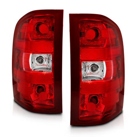 ANZO ANZO 2007-2013 Chevy Silverado Taillight Red/Clear Lens (OE Replacement) Tail Lights aftermarket performance part