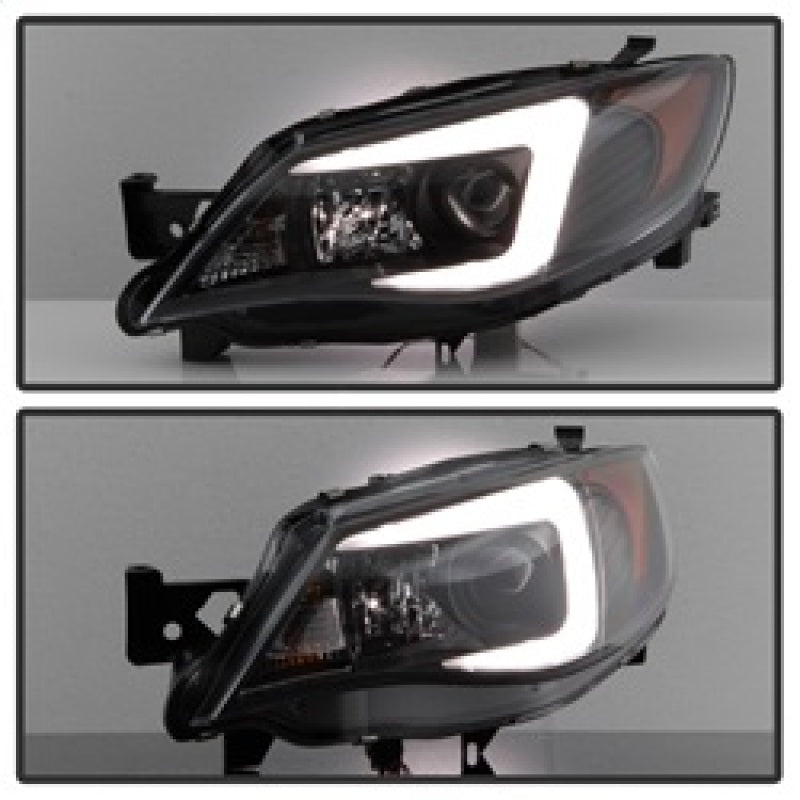 Spyder Subaru WRX 08-09 Projector Headlights - Halogen Model Only - Black PRO-YD-SWRX08-LBDRL-BK SPYDER Headlights  AXOPROS