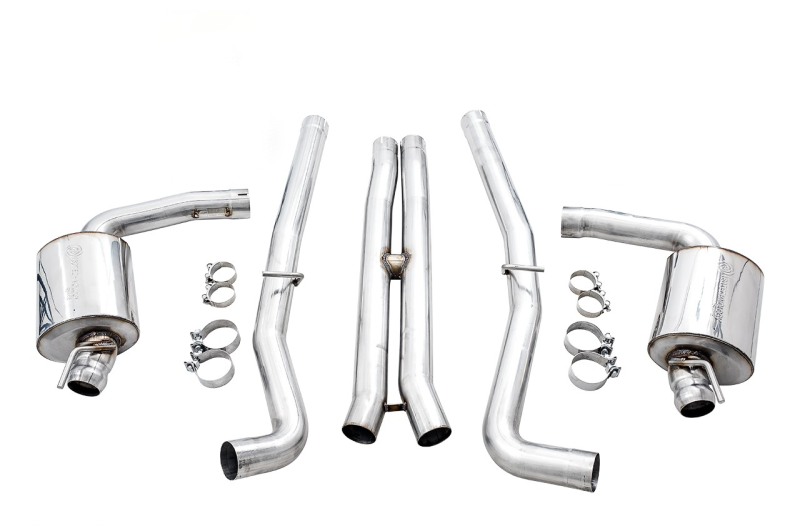 AWE Tuning 2015+ Dodge Challenger 6.4L/6.2L Non-Resonated Touring Edition Exhaust - Use Stock Tips AWE Tuning Catback  AXOPROS