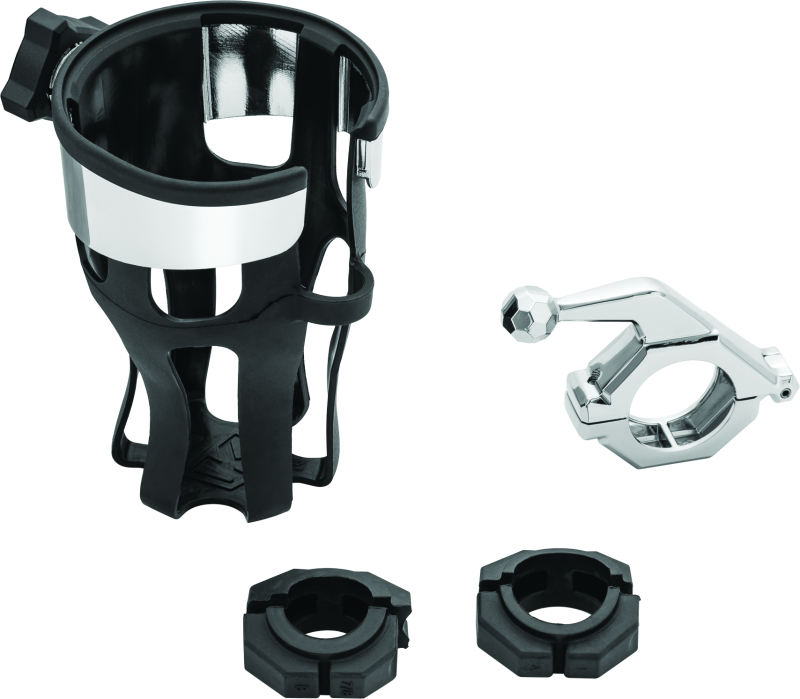 Kuryakyn Universal Reflex Drink Holder With Bar Mount Chrome Kuryakyn Cup Holders  AXOPROS