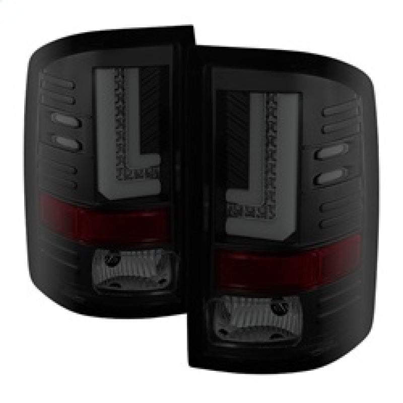 Spyder GMC Sierra 14-16 LED Tail Lights Black Smoke ALT-YD-GS14-LBLED-BSM SPYDER Tail Lights  AXOPROS