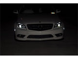 Spyder Mercedes Benz C-Class 08-11 Projector Headlights Halogen - DRL Blk PRO-YD-MBW20408-DRL-BK SPYDER Headlights  AXOPROS