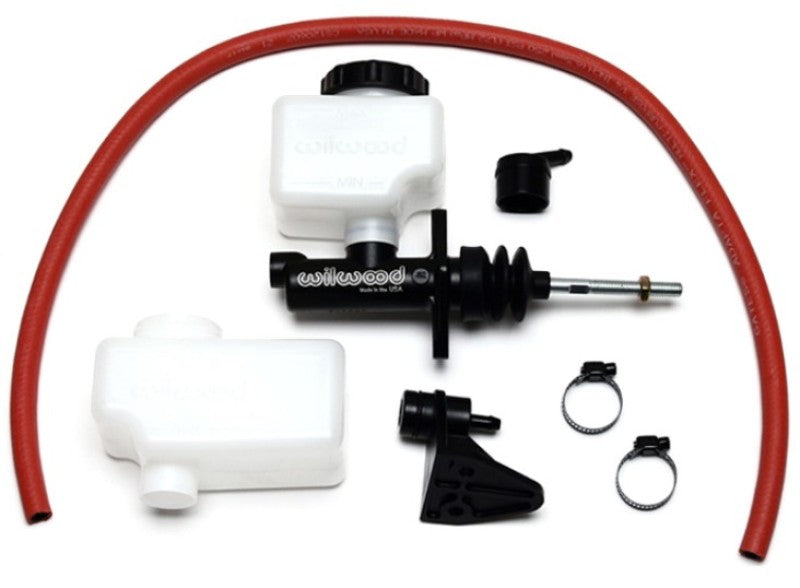 Wilwood Short Remote M/C Kit 3/4in Bore 3/8in-24 Banjo Outlet Wilwood Brake Master Cylinder  AXOPROS