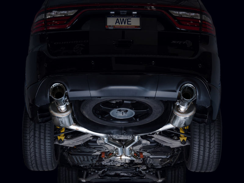AWE Tuning 18-23 Dodge Durango SRT & Hellcat Touring Edition Exhaust - Chrome Silver Tips AWE Tuning Catback  AXOPROS