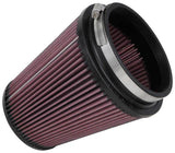 K&N Filter Universal Rubber Filter 5 inch Flange 6 1/2 inch Base 4 3/8 inch Top 7 inch Height K&N Engineering Air Filters - Universal Fit  AXOPROS
