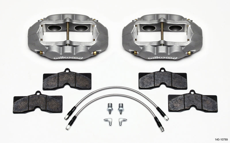 Wilwood D8-4 Front Caliper Kit Clear Corvette C2 / C3 65-82 Wilwood Big Brake Kits  AXOPROS