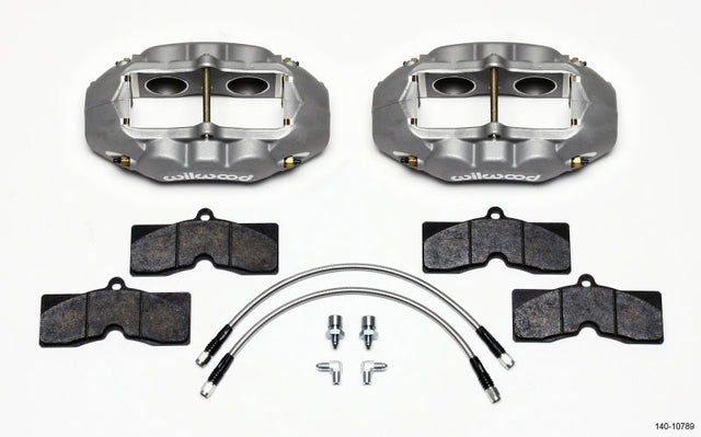 Wilwood D8-4 Front Caliper Kit Clear Corvette C2 / C3 65-82 Wilwood Big Brake Kits  AXOPROS