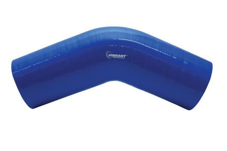 Vibrant 4 Ply Reinforced Silicone Elbow Connector - 3.25in I.D. - 45 deg. Elbow (BLACK) Vibrant Silicone Couplers & Hoses  AXOPROS