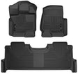 Husky Liners 2017 Ford F-250 Super Duty Crew Cab X-Act Contour Black Front & Rear Floor Liners Husky Liners Floor Mats - Rubber  AXOPROS