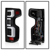 Spyder Chevy Silverado 19-20 (Do Not Fit Halogen Model) LED Tail Light Blk ALT-YD-CS19LED-BK SPYDER Tail Lights  AXOPROS