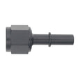 DeatschWerks 8AN Female Flare Swivel to 3/8in Male EFI Quick Disconnect - Anodized Matte Black DeatschWerks Fuel Components Misc  AXOPROS