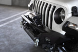 DV8 Offroad 18-23 Jeep Wrangler JL / 20-23 Jeep Gladiator JT FS-7 Mid-Width Winch Front Bumper DV8 Offroad Bumpers - Steel  AXOPROS