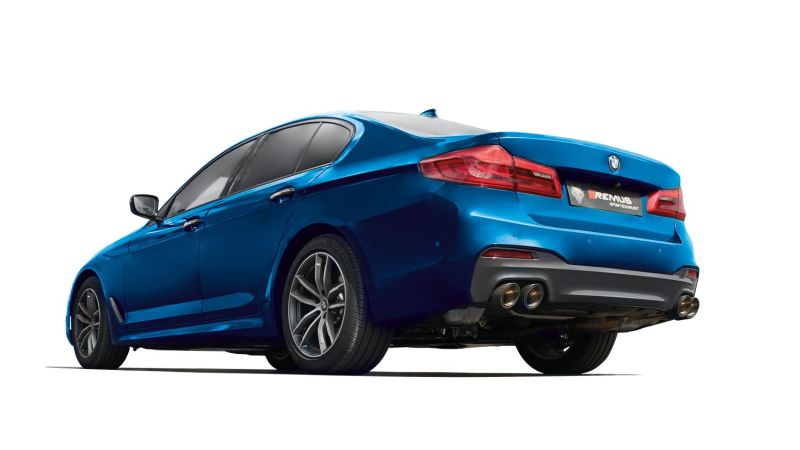 Remus 2017 BMW M550I xDrive G30 Sedan 4.4L (N63R) Axle Back Exhaust (Tail Pipes Req) Remus Axle Back  AXOPROS