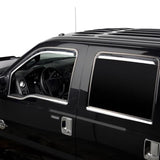 Putco 17-20 Ford SuperDuty - Regular Cab w/ Towing Mirrors (ABS Window Trim) Window Trim Accents Putco Wind Deflectors  AXOPROS