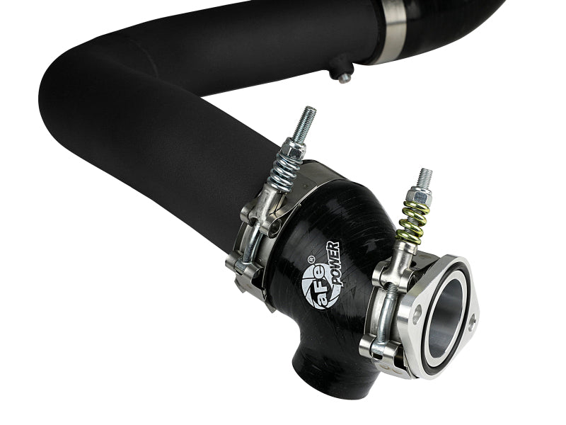 aFe BladeRunner 2.5in Aluminum Hot Side Charge Pipe 15-20 Subaru WRX 2.0T - Black aFe Intercoolers  AXOPROS
