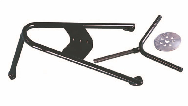 Fabtech Universal Spare Tire Angled Mount - Black Fabtech Spare Tire Carriers  AXOPROS