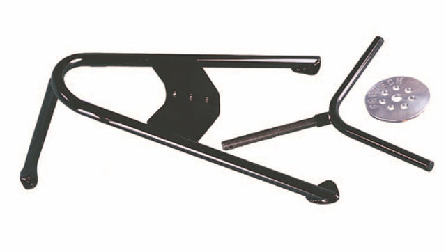 Fabtech Universal Spare Tire Angled Mount - Black Fabtech Spare Tire Carriers  AXOPROS