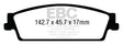 EBC 15+ Cadillac Escalade 6.2 2WD Ultimax2 Rear Brake Pads EBC Brake Pads - OE  AXOPROS