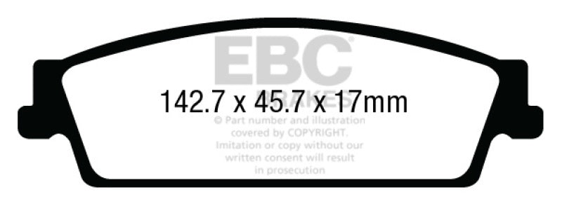 EBC 15+ Cadillac Escalade 6.2 2WD Ultimax2 Rear Brake Pads EBC Brake Pads - OE  AXOPROS