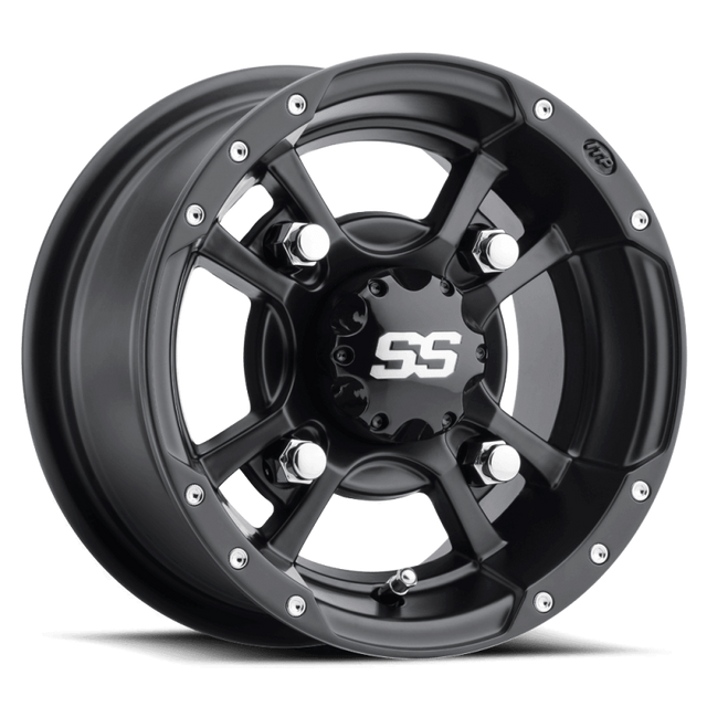 ITP SS 112 9x8 / 4x115 BP / 3+5 Offset Black Wheel ITP Wheels - Cast  AXOPROS