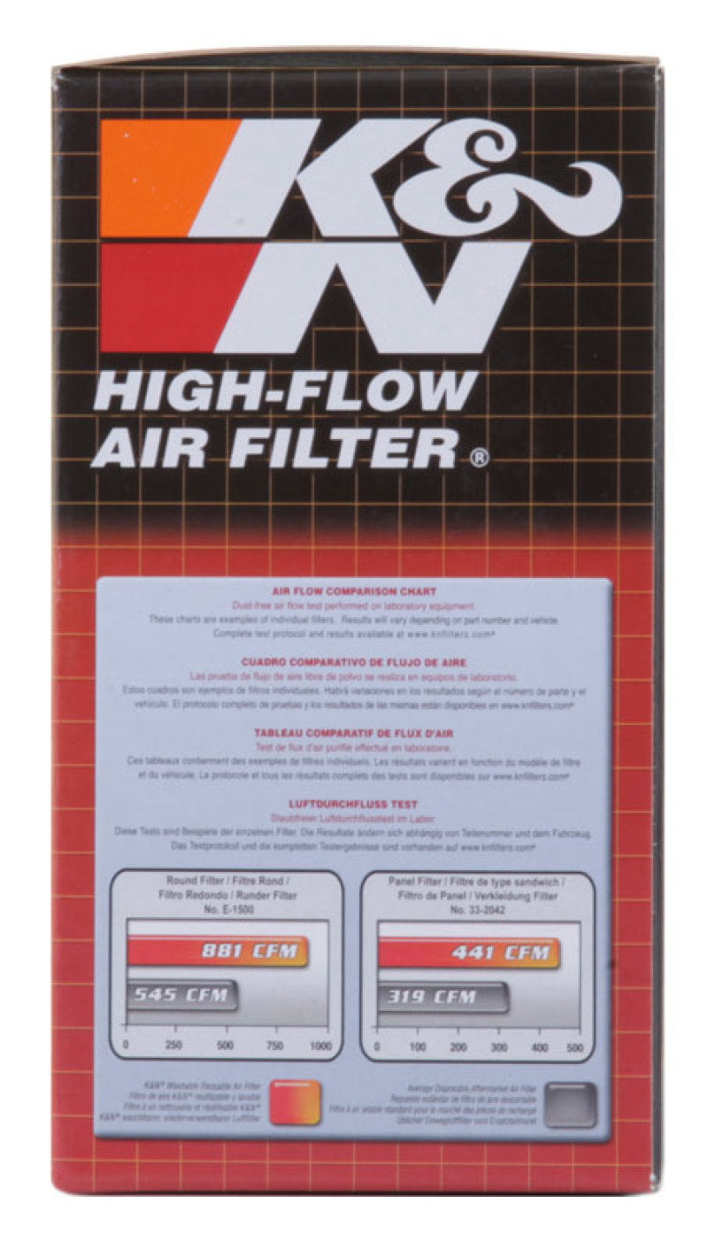 K&N Custom Air Filter Round 5.25 inch ID 6.25 inch OD 2.5 inch Height K&N Engineering Air Filters - Drop In  AXOPROS