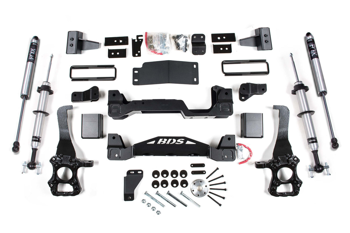 4 Inch Lift Kit - FOX 2.0 IFP Strut - Ford F150 (15-20) 4WD BDS Suspension Suspension Lift Kit  AXOPROS