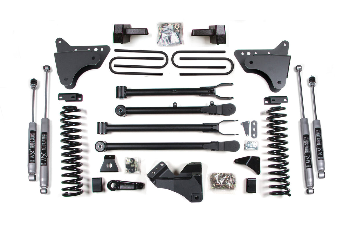 4 Inch Lift Kit W/ 4-Link - Ford F250/F350 Super Duty (08-10) 4WD - Diesel BDS Suspension Suspension Lift Kit  AXOPROS