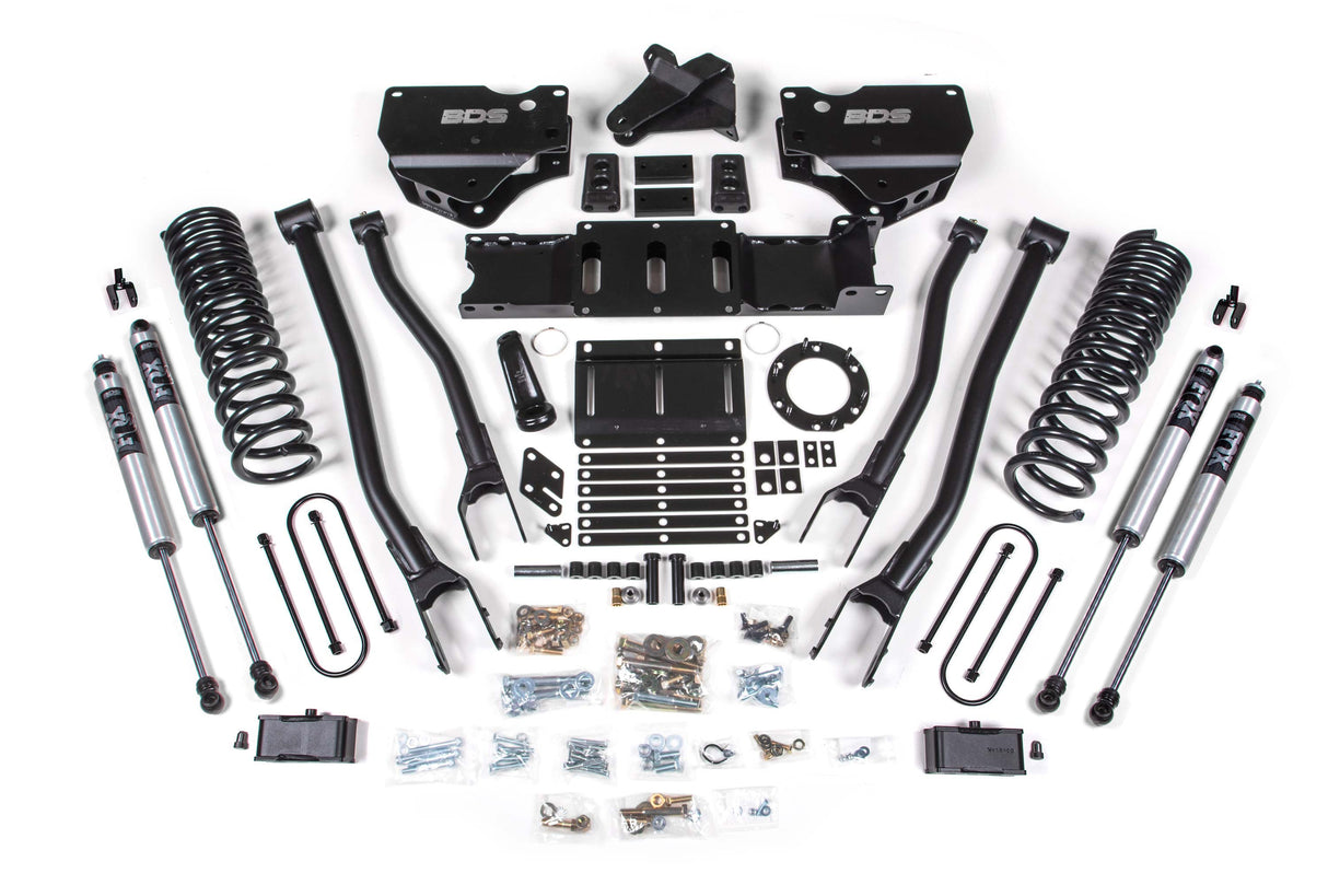 4 Inch Lift Kit W/ 4-Link - Ram 3500 (19-24) 4WD - Diesel BDS Suspension Suspension Lift Kit  AXOPROS