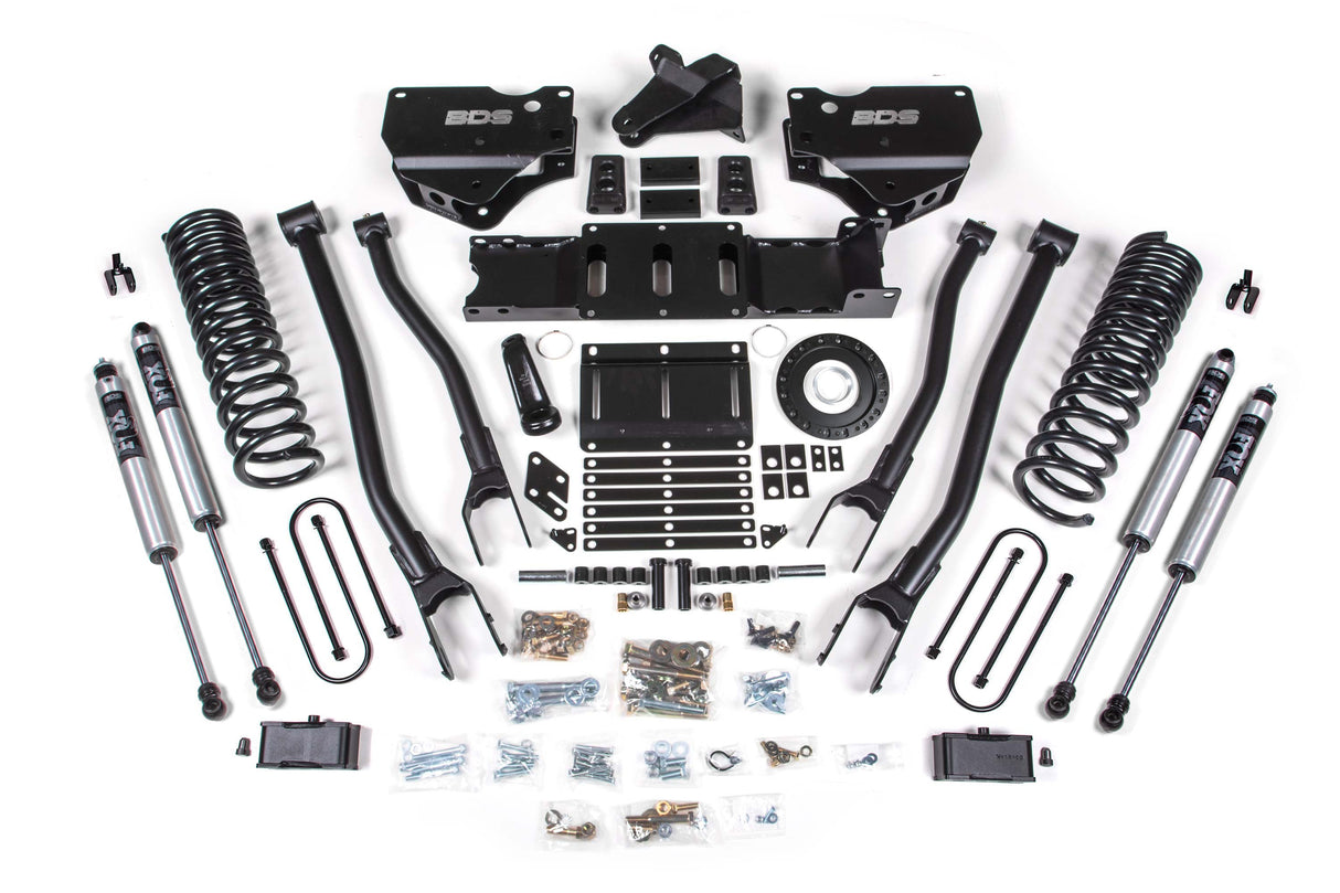 4 Inch Lift Kit W/ 4-Link - Ram 3500 (19-24) 4WD - Diesel BDS Suspension Suspension Lift Kit  AXOPROS